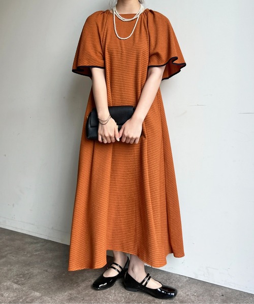 CPCM（シーピーシーエム） 半袖ワンピース FREE オレンジ レディース