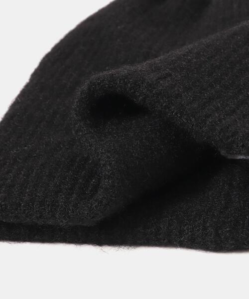 黒いリブ編みビーニー　帽子 URBAN RESEARCH DOORS｜リブ編みビーニー | Rakuten Fashion(楽天