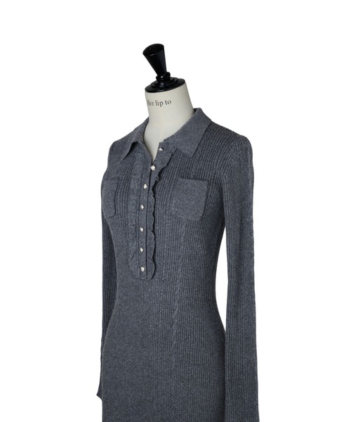 Her lip to ワンピース Margot Knit Long Dress : ZOZOTOWN Yahoo!店