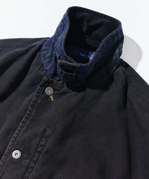 NAUTICA ノーチカ　中綿クラッシュドダックブルゾン ブラックXL NAUTICA ノーチカ 中綿クラッシュドダックブルゾン ブラックXL