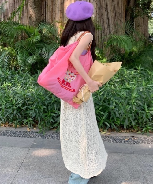 「CELENA BEATS」 ノースリーブニット FREE ホワイト レディース_画像6