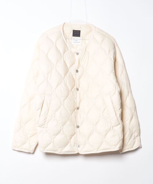 TAION（タイオン） ダウンジャケット L オフホワイト レディース