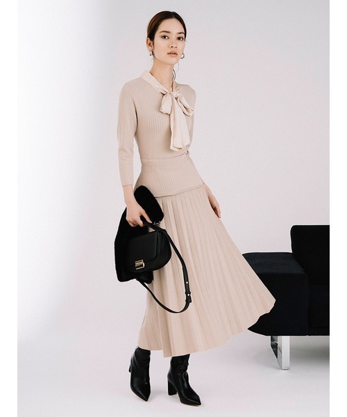 CELFORD（セルフォード） ニットワンピース 36 ネイビー レディース