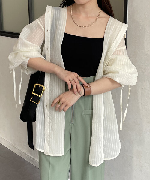 「Thevon」 長袖シャツ FREE ブルー レディース_画像2