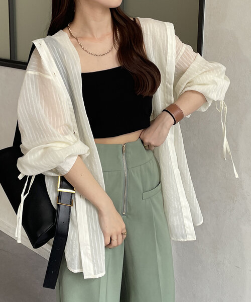 「Thevon」 長袖シャツ FREE ブルー レディース_画像5