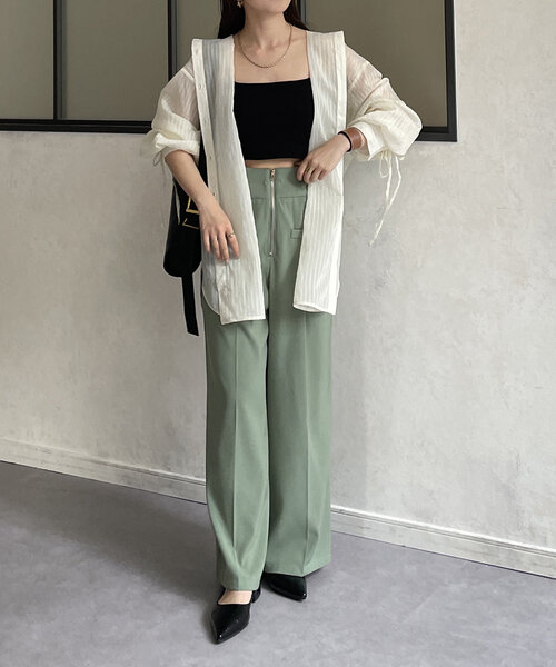 「Thevon」 長袖シャツ FREE ブルー レディース_画像7