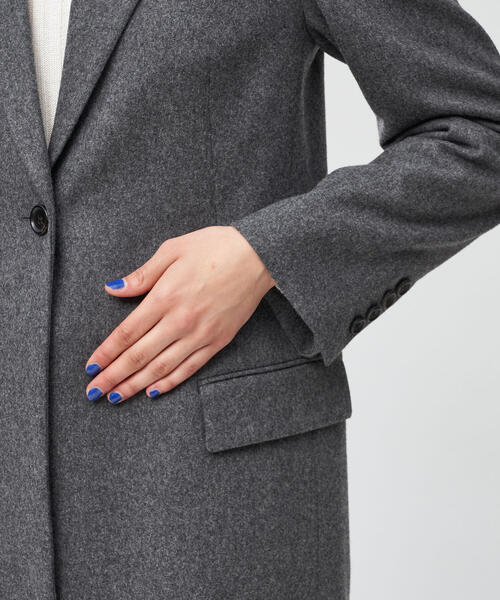 DES PRES（デプレ） チェスターコート FREE グレー レディース