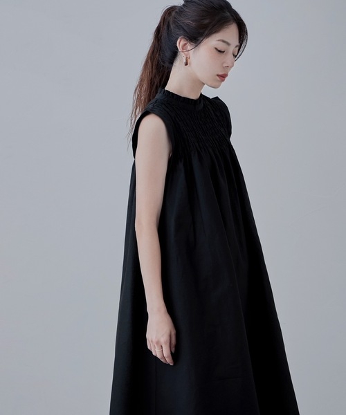 「etoll.」 ノースリーブワンピース M ブルー レディース_画像6