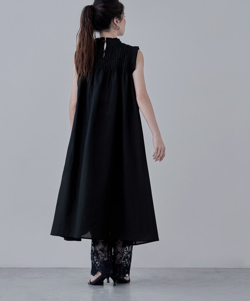 「etoll.」 ノースリーブワンピース M ブルー レディース_画像7