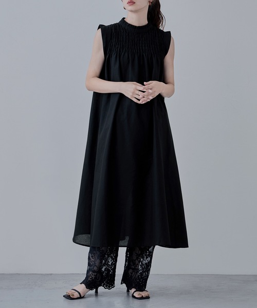 「etoll.」 ノースリーブワンピース M ブルー レディース_画像8