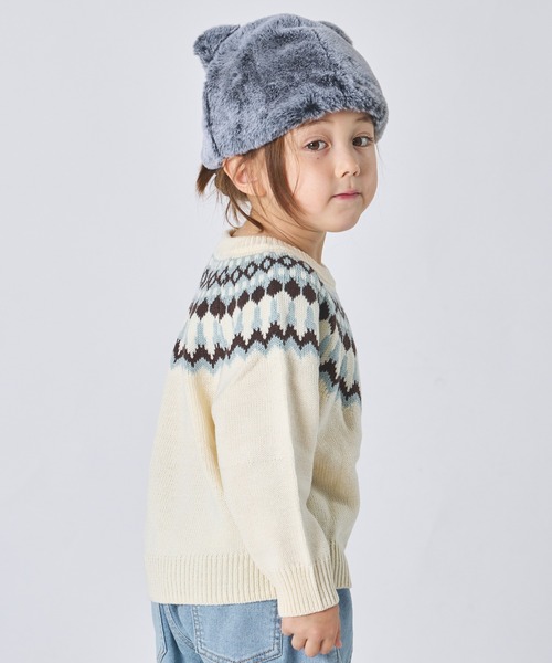 ニット セーター ユニセックス ノルディック柄 ニット キッズ 子供服 男の子 女の子 | pairmanon | 04