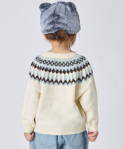 ニット セーター ユニセックス ノルディック柄 ニット キッズ 子供服 男の子 女の子 | pairmanon | 05