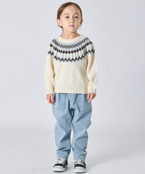 ニット セーター ユニセックス ノルディック柄 ニット キッズ 子供服 男の子 女の子 | pairmanon | 06