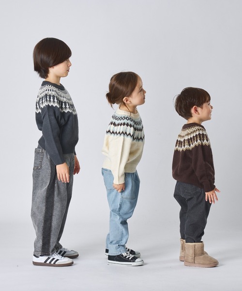 ニット セーター ユニセックス ノルディック柄 ニット キッズ 子供服 男の子 女の子 | pairmanon | 09