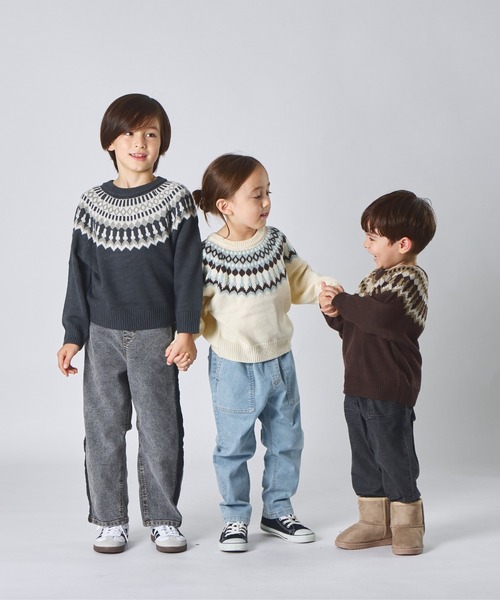 ニット セーター ユニセックス ノルディック柄 ニット キッズ 子供服 男の子 女の子 | pairmanon | 10
