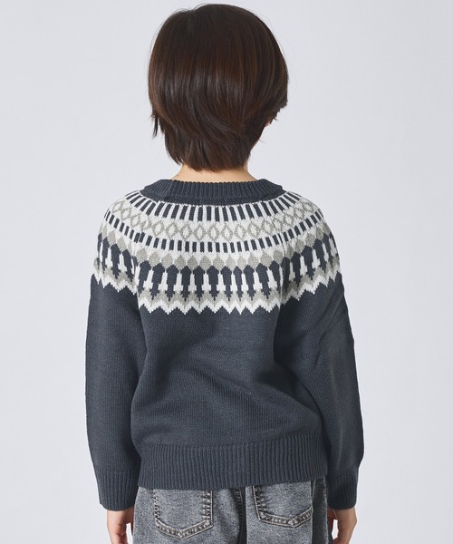 ニット セーター ユニセックス ノルディック柄 ニット キッズ 子供服 男の子 女の子 | pairmanon | 12