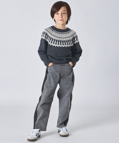 ニット セーター ユニセックス ノルディック柄 ニット キッズ 子供服 男の子 女の子 | pairmanon | 13
