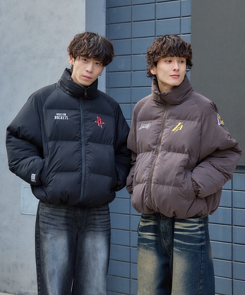 That's life ダウンジャケット ダウン NBA Team logo Puffer Jacket