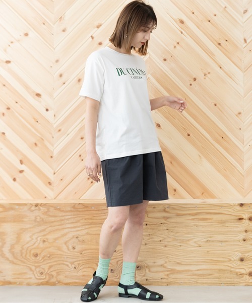 「ZAKKA-BOX」 「ABLE＆CO」半袖Tシャツ FREE グリーン レディース_画像9