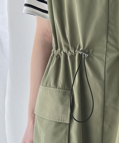 「Java」 ノースリーブワンピース LARGE ブラック レディースの画像6