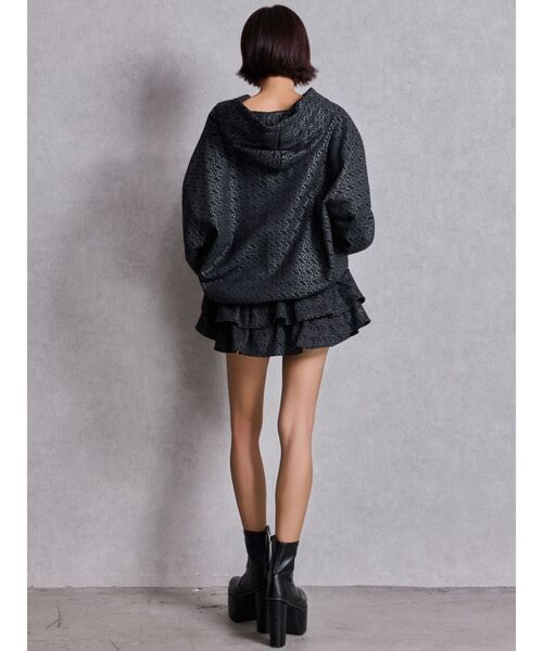 GYDA（ジェイダ） パーカー GG chain glitter print BIGパーカー