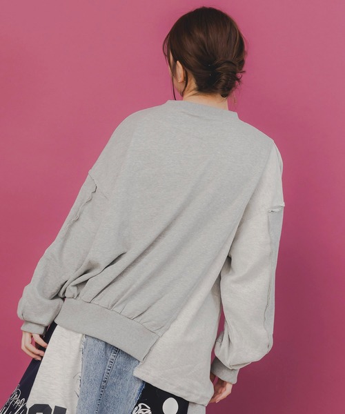 ScoLar（スカラー） tシャツ 153742：毎日がわんダフル柄アシメプル