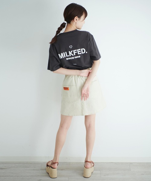 「MILKFED.」 半袖Tシャツ MEDIUM ベージュ レディース_画像6