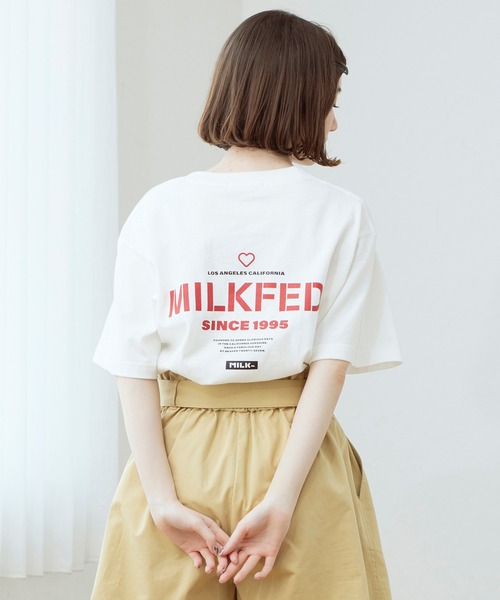「MILKFED.」 半袖Tシャツ MEDIUM ベージュ レディース_画像7