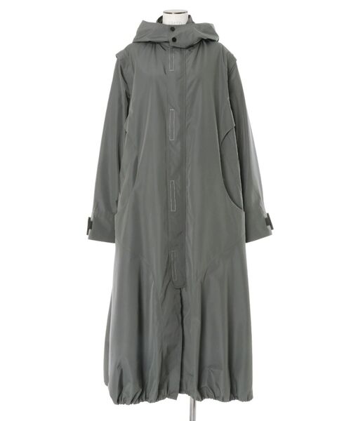〈大幅お値下げしました〉UN3D黒 ロングコート HOOD LAYERED SHAGGY CT | UN3D./アンスリード