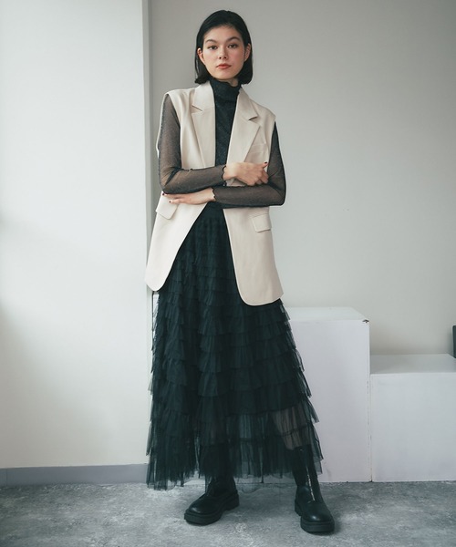 「SMILE ORCHID」 ベスト M アイボリー レディース_画像3