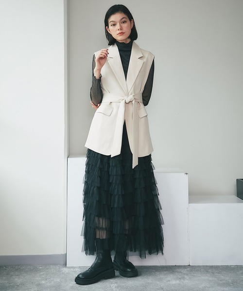 「SMILE ORCHID」 ベスト M アイボリー レディース_画像5