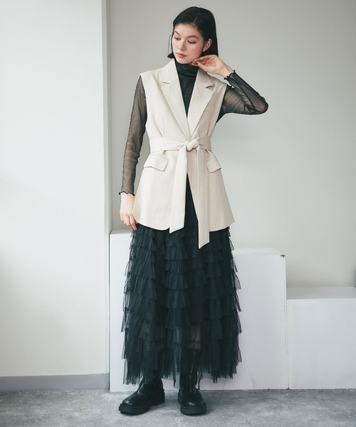 「SMILE ORCHID」 ベスト M アイボリー レディース_画像6