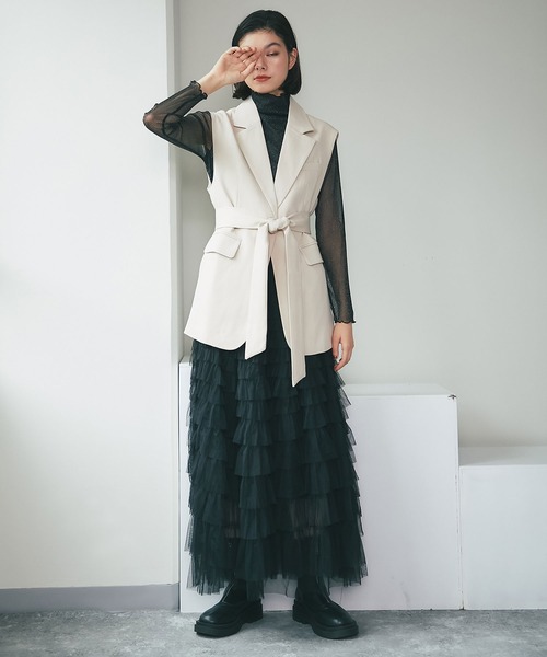 「SMILE ORCHID」 ベスト M アイボリー レディース_画像7