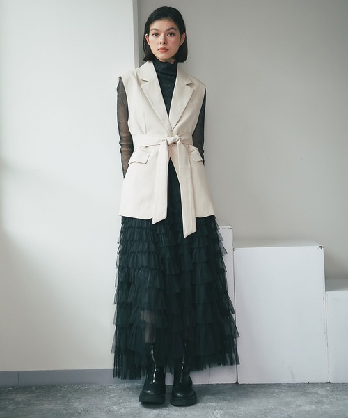 「SMILE ORCHID」 ベスト M アイボリー レディース_画像8