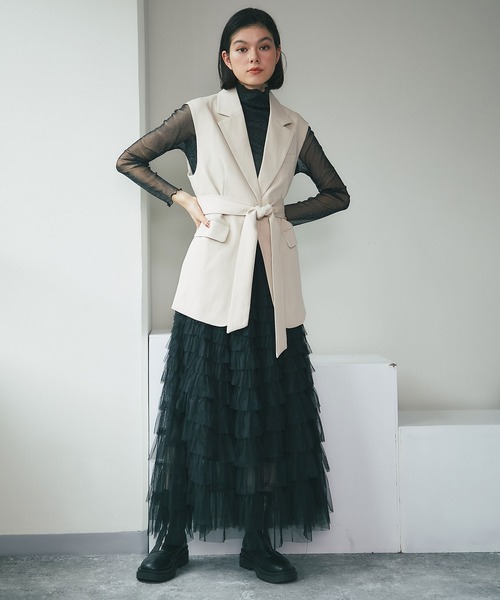 「SMILE ORCHID」 ベスト M アイボリー レディース_画像9