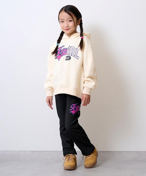 X-girl Stages（エックスガールステージス） セットアップ ロゴ裏起毛