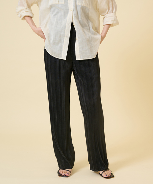 「U by SPICK&SPAN」 イージーパンツ FREE ブラック レディース_画像7