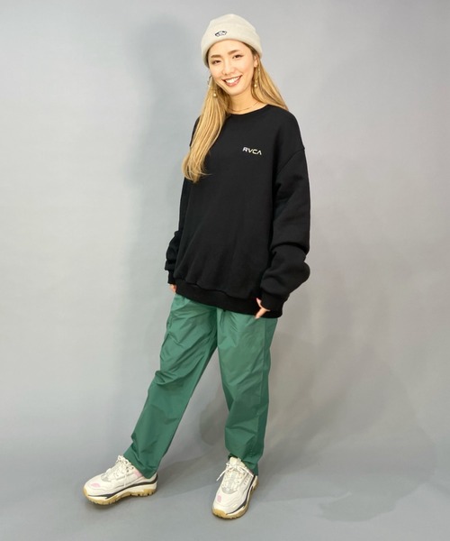 「RVCA」 スウェットカットソー M ブラック レディース_画像6