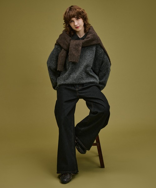 WETTEMPT セーター ニット BRUSHED SHAGGY KNIT POLO / ブラッシュド