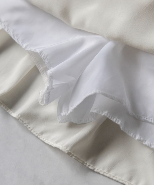 「me+em select」 ミニスカート FREE アイボリー レディース_画像6