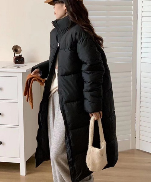 ダウンコート ダウンジャケット モンスターコート スタンドカラー エコ