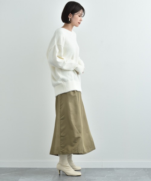 「INTERPLANET」 長袖ニット FREE オフホワイト レディース_画像5