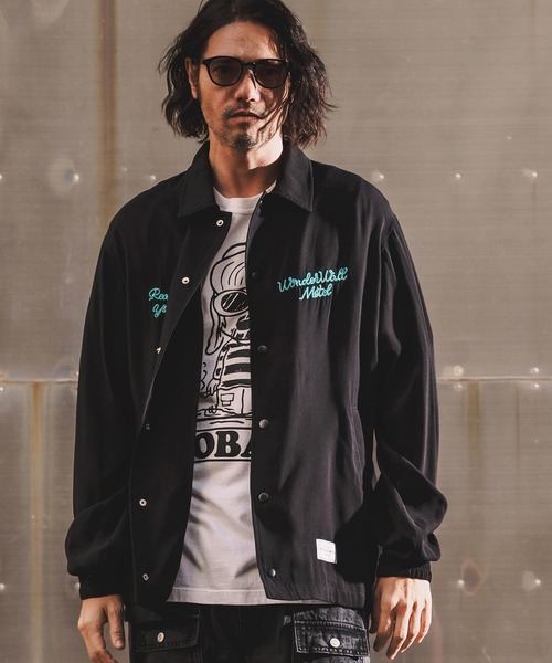 WONDER WALL MOTEL ブルゾン アウター mj11320-EMBROIDERY COATCH