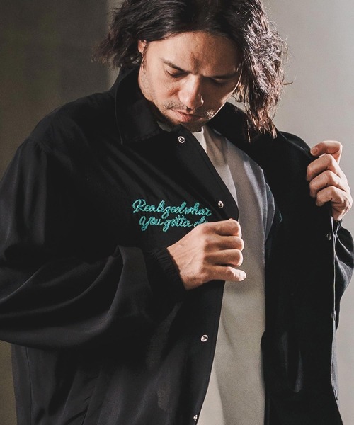 WONDER WALL MOTEL ブルゾン アウター mj11320-EMBROIDERY COATCH