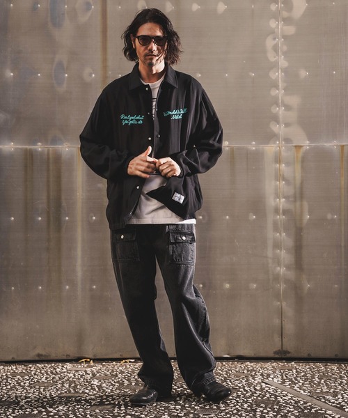 WONDER WALL MOTEL ブルゾン アウター mj11320-EMBROIDERY COATCH