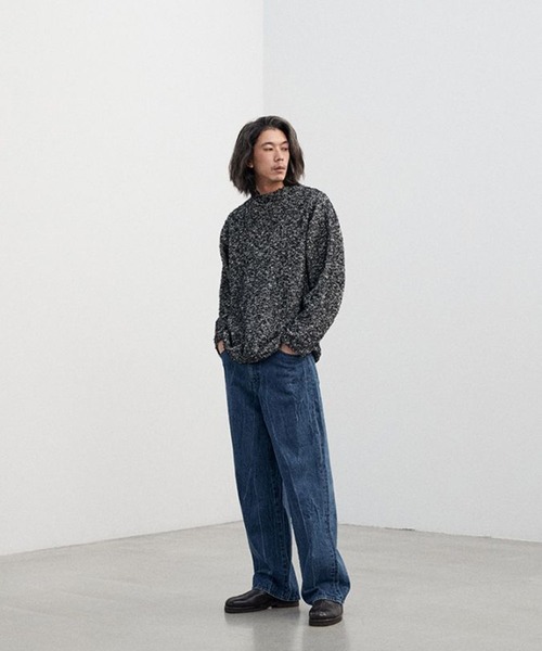 「LIDNM」 長袖ニット MEDIUM ブラック系その他 メンズ_画像2