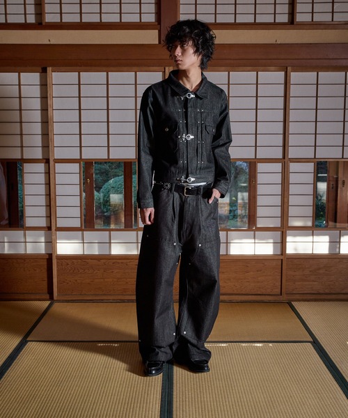 kutir（クティール） デニムジャケット gジャン FIREMAN STUDS DESIGN