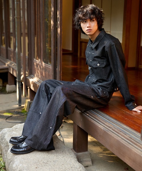 kutir（クティール） デニムジャケット gジャン FIREMAN STUDS DESIGN