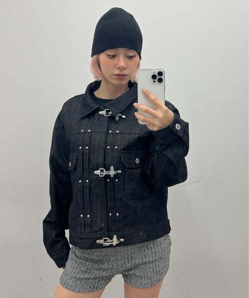 kutir（クティール） デニムジャケット gジャン FIREMAN STUDS DESIGN