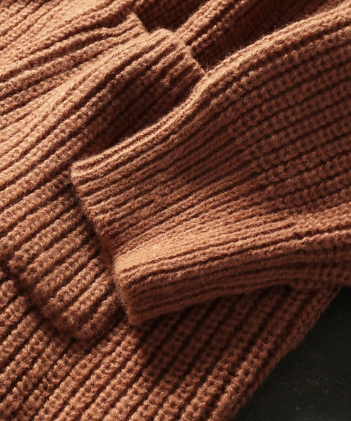 「soulberry」 ニットカーディガン M オレンジ レディース_画像9